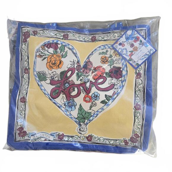 NWT - Brighton Love Tote Bag - Floral Heart Design - Picture 6 of 7